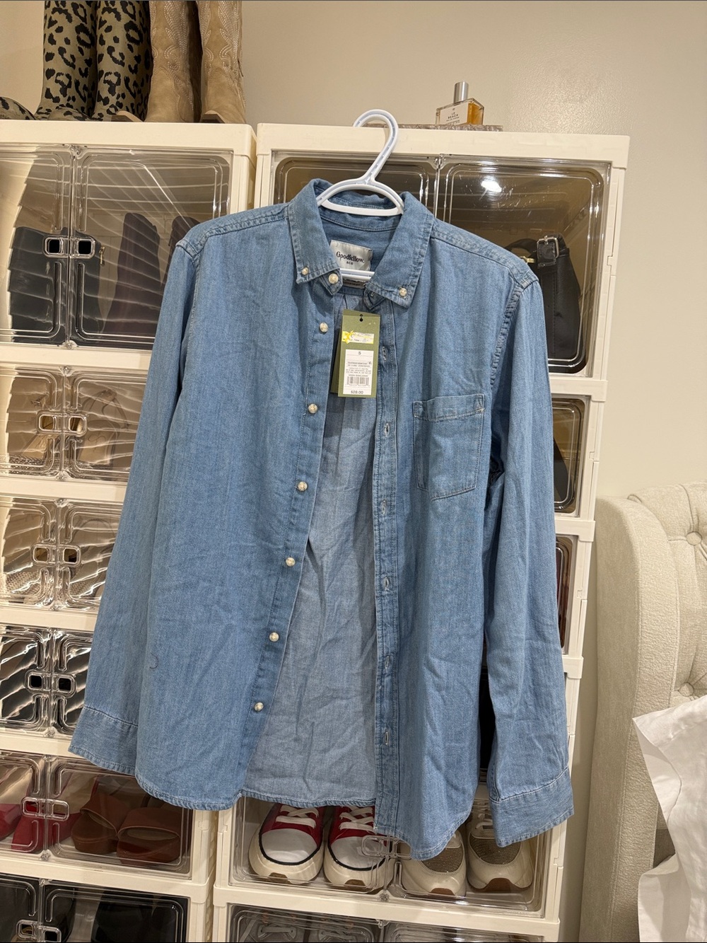 Goodfellow & Co Light Blue Denim Shirt